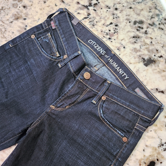 Citizen of Humanity Ava Low-rise Straight-leg Denim Jeans Size 24 - Picture 2 of 10